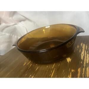 Pyrex Brown Glass Casserole Dish w/out Lid (023-N) 1.5L, Vintage